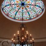 Chandeliers With Stained Glass