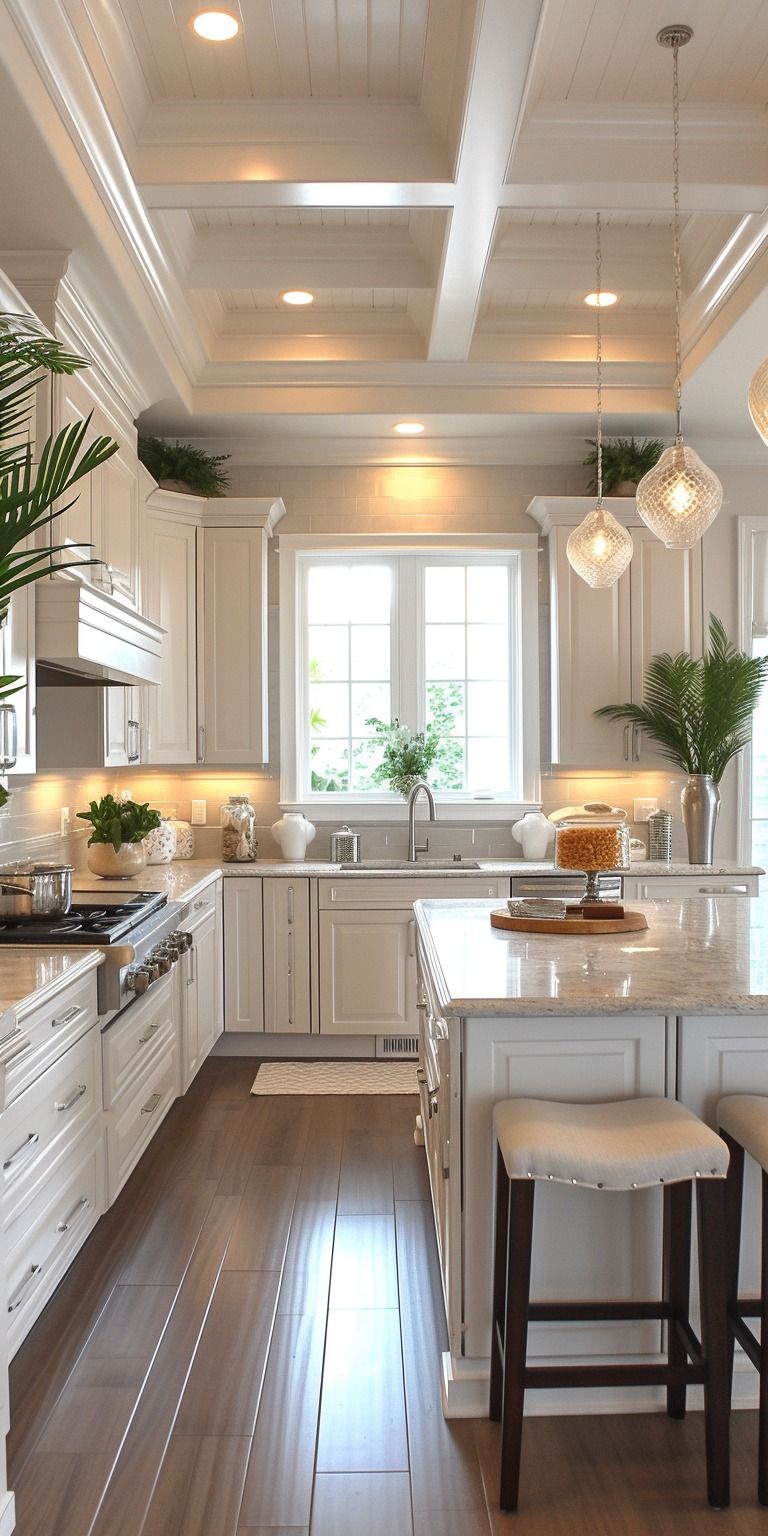 Chandelier In The Kitchen