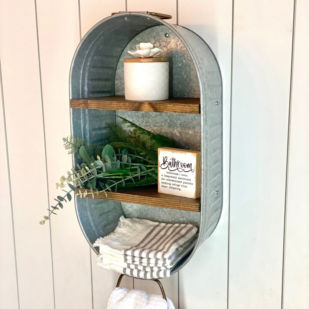 Country Bathroom Shelves