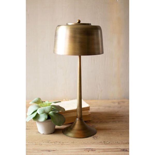 Antique Brass Table Lamp : Elegant Antique Brass Table Lamp adds Vintage Charm to Any Room