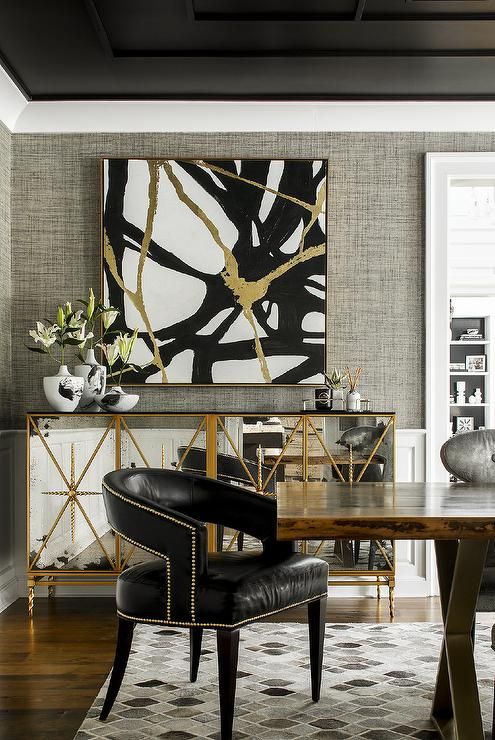 Black And Gold Dining Room Elegant and Luxurious Decor for Your Dining Space in Black and Gold