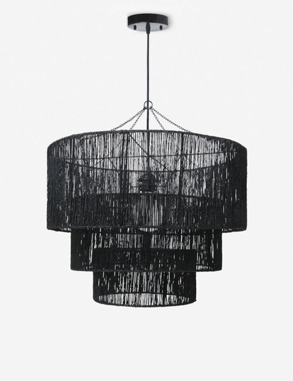 Black Chandelier Elegantly Dark Lighting Fixture Adds Drama to Any Room