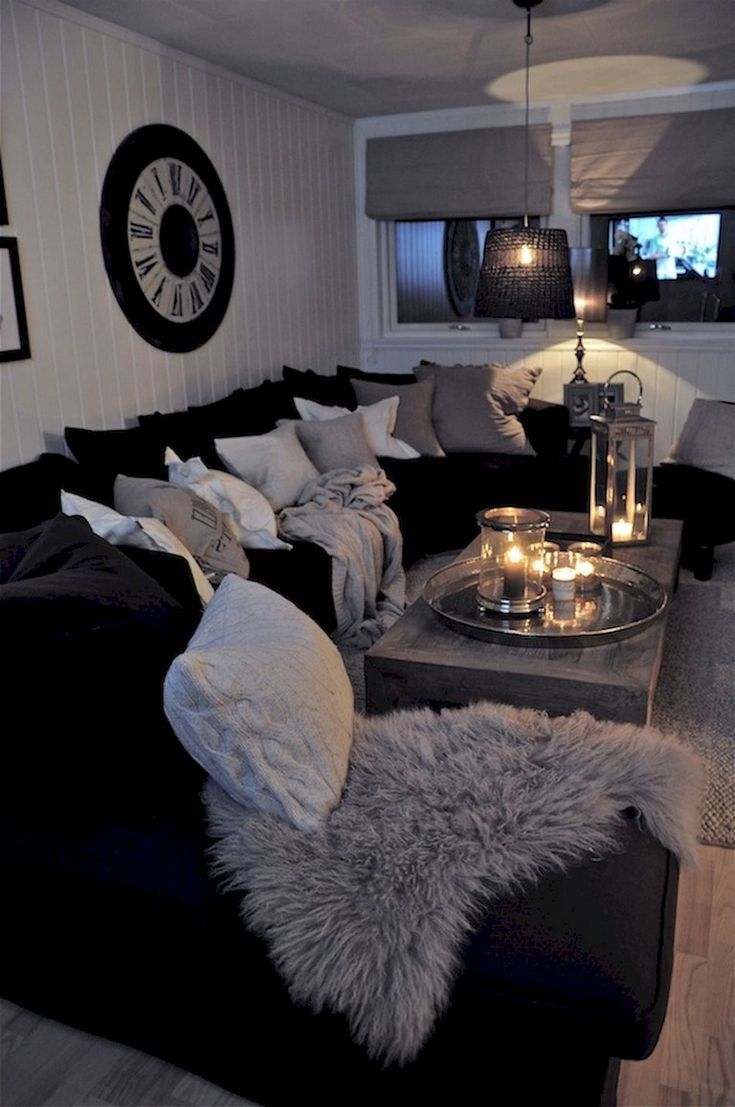 Black Living Room : Stylish and Sophisticated Black Living Room Design Ideas For Your Home