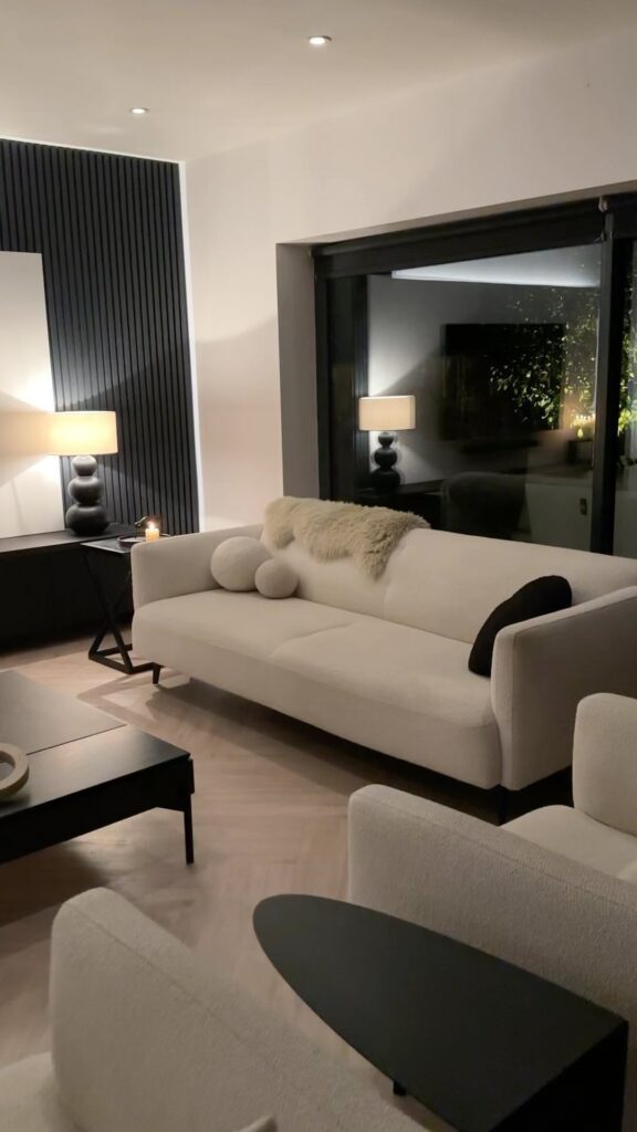 Black White Livingroom