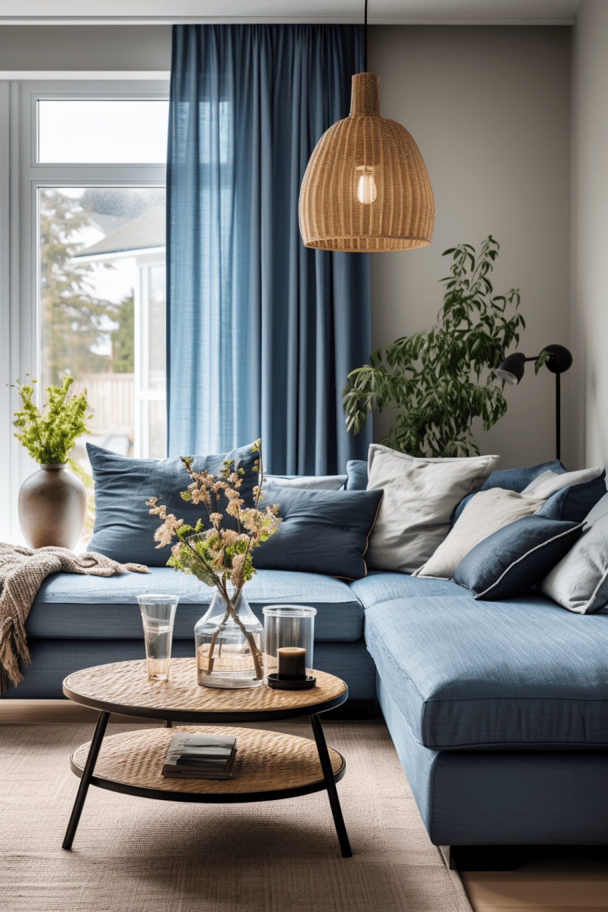 Blue Living Room Stylish and Serene Home Decor in Shades of Blue