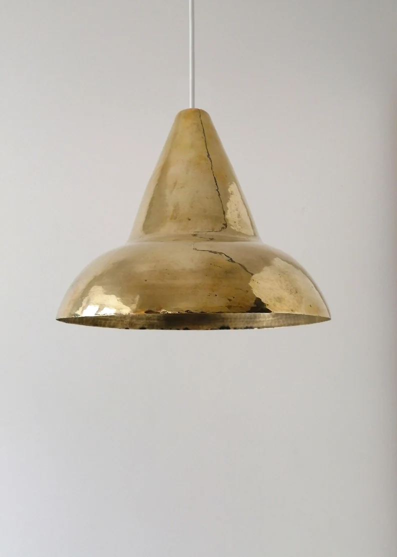 Brass Pendant Lamp Elegant and Sophisticated Pendant Lamp in Brass Finish