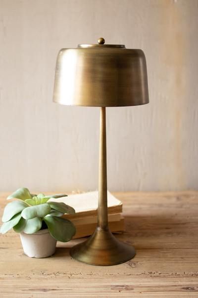 Brass Table Lamp : The Elegant Brass Table Lamp Adds a Touch of Sophistication to Any Room