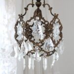 Bronze Chandelier With Crystals