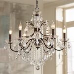 Bronze Chandelier With Crystals