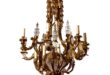 Bronze Chandelier With Crystals