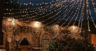 Canopy With Sparkling Lights Decor