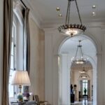 Chandelier In The Bathroom