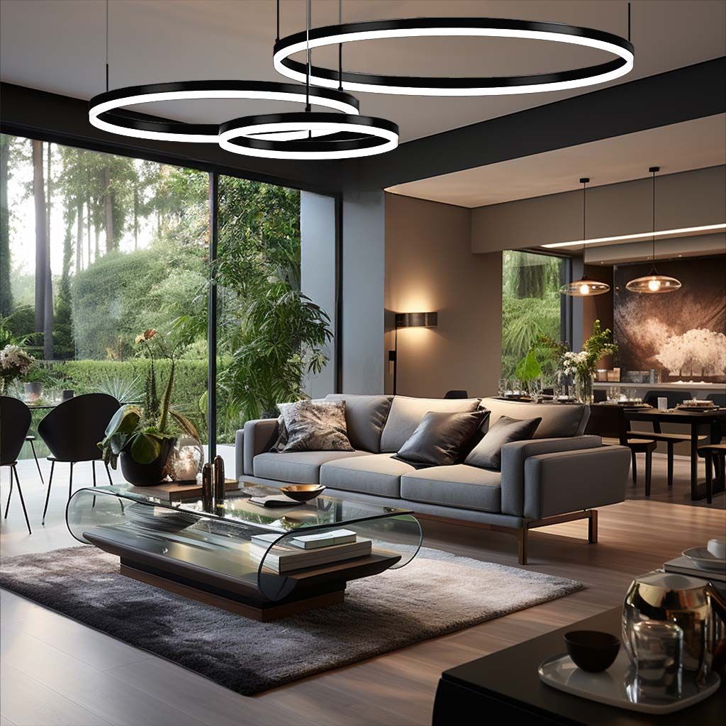 Chandelier In The Living Room Stunning Lighting Fixture Adds Elegance to Living Space