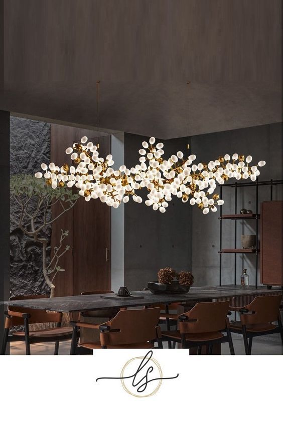 Chandeliers In A Dining Room