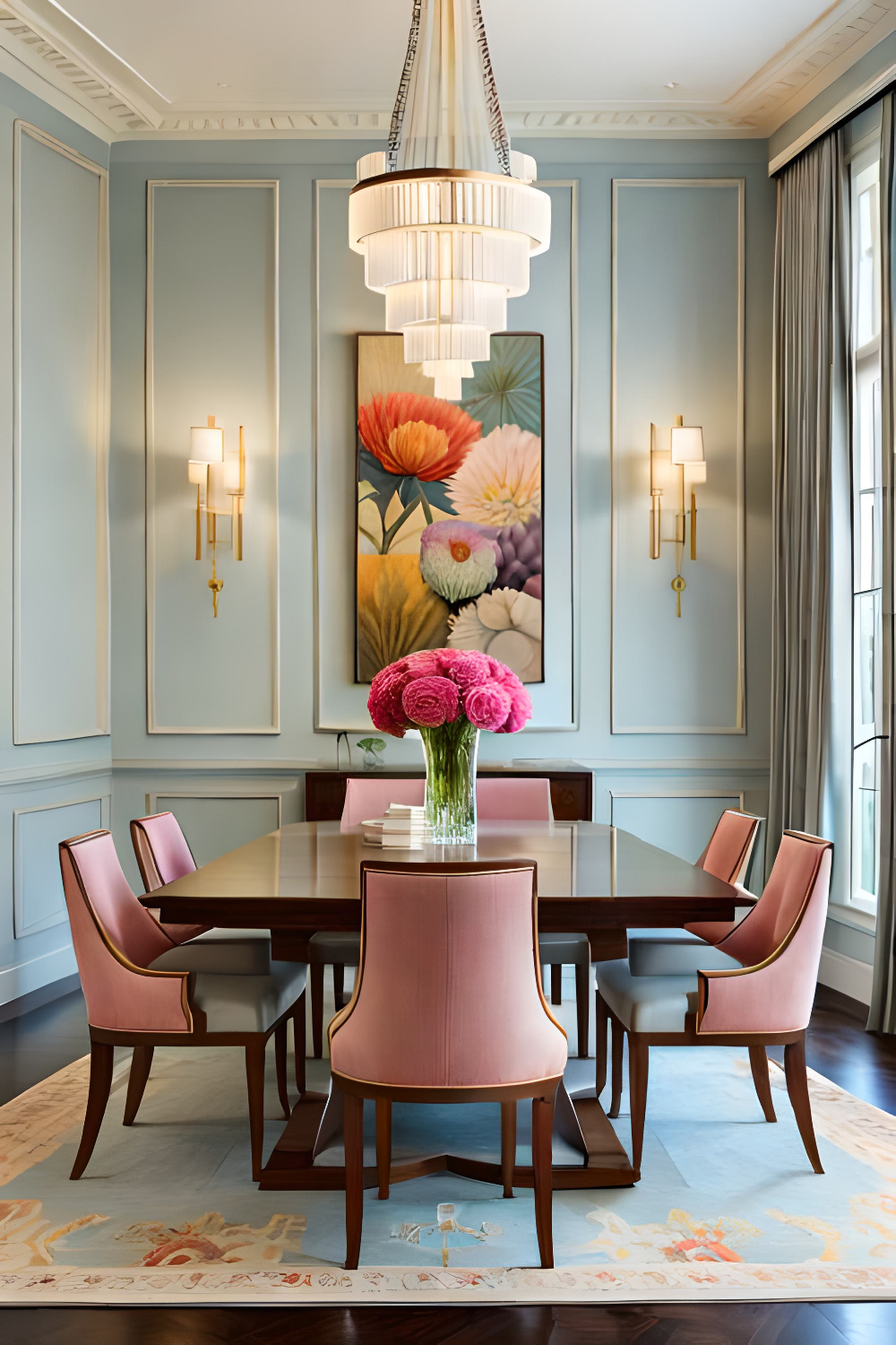 Chandeliers In A Dining Room Elegant Lighting Fixtures Add Sophistication to Dining Spaces