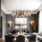 Chandeliers In A Dining Room