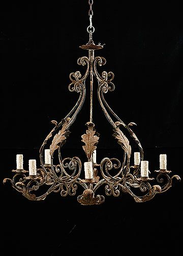 Chandeliers Of Iron Elegant Lighting Fixtures Crafted from Durable Iron Materials