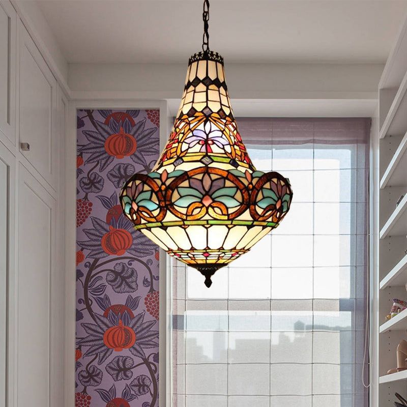 Chandeliers With Stained Glass Elegant Lighting Fixtures Crafted from Colorful Glass Art