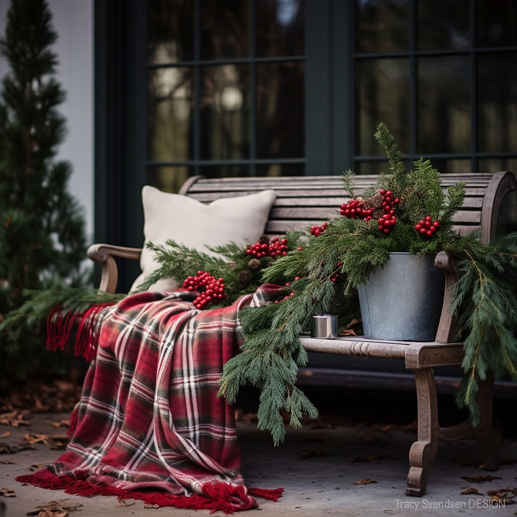 Christmas Farmhouse Porch