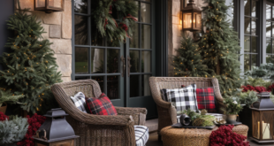 Christmas Farmhouse Porch