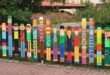 Colorful Peace Poles Design For Garden