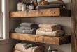 Country Bathroom Shelves