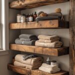 Country Bathroom Shelves