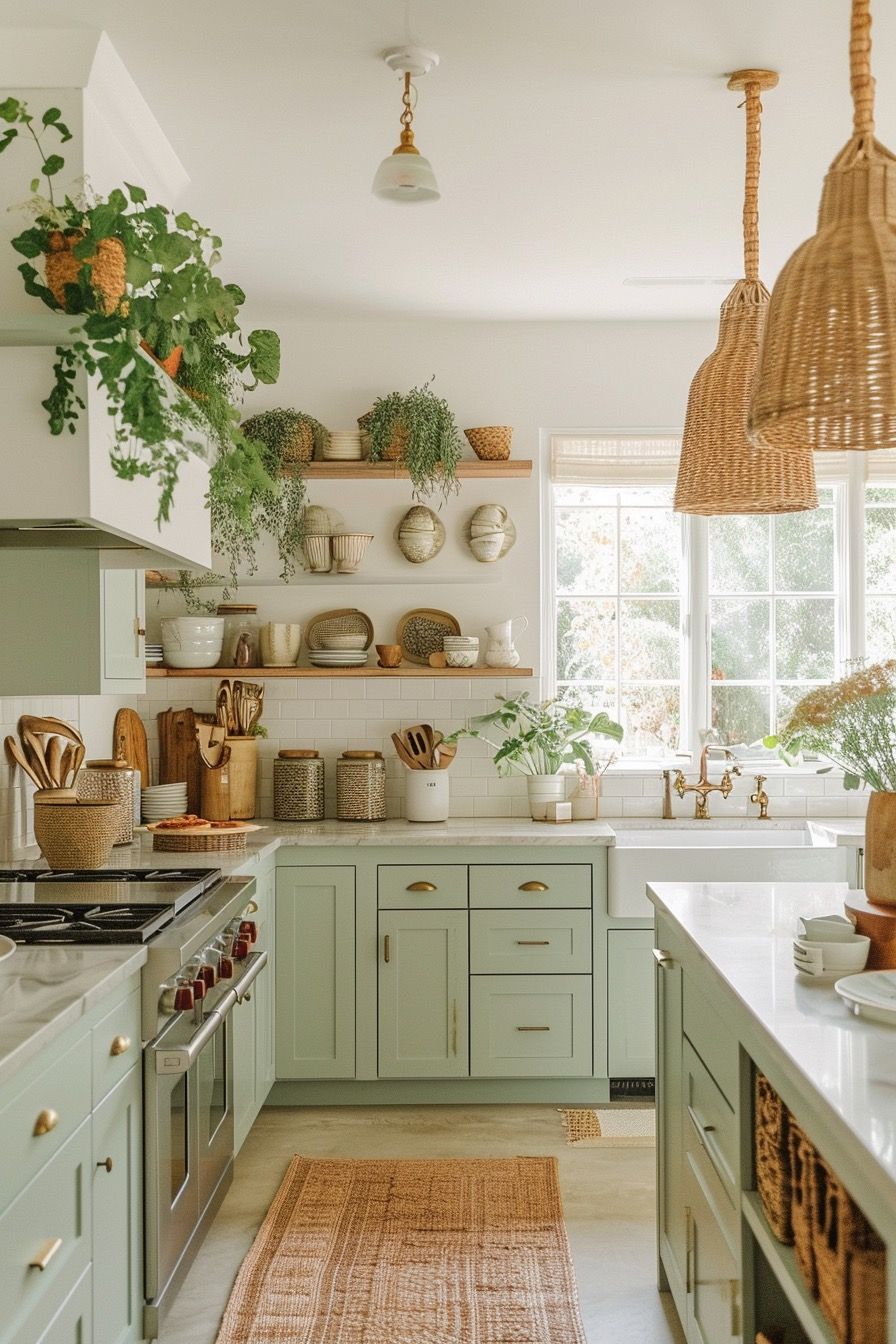 Cozy Kitchen Warm and Inviting Culinary Space for Home Cooking