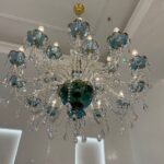 Crystal Blue Chandelier