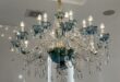 Crystal Blue Chandelier