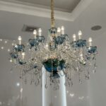 Crystal Blue Chandelier