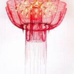 Designer Red Chandeliers