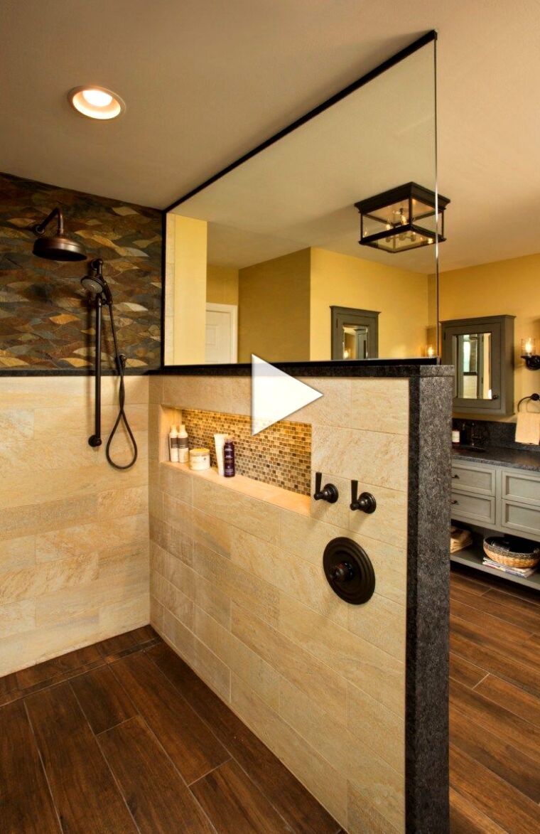 Farmhouse Shower Tile Rustic Chic Shower Design with Beautifully Weathered Tiles