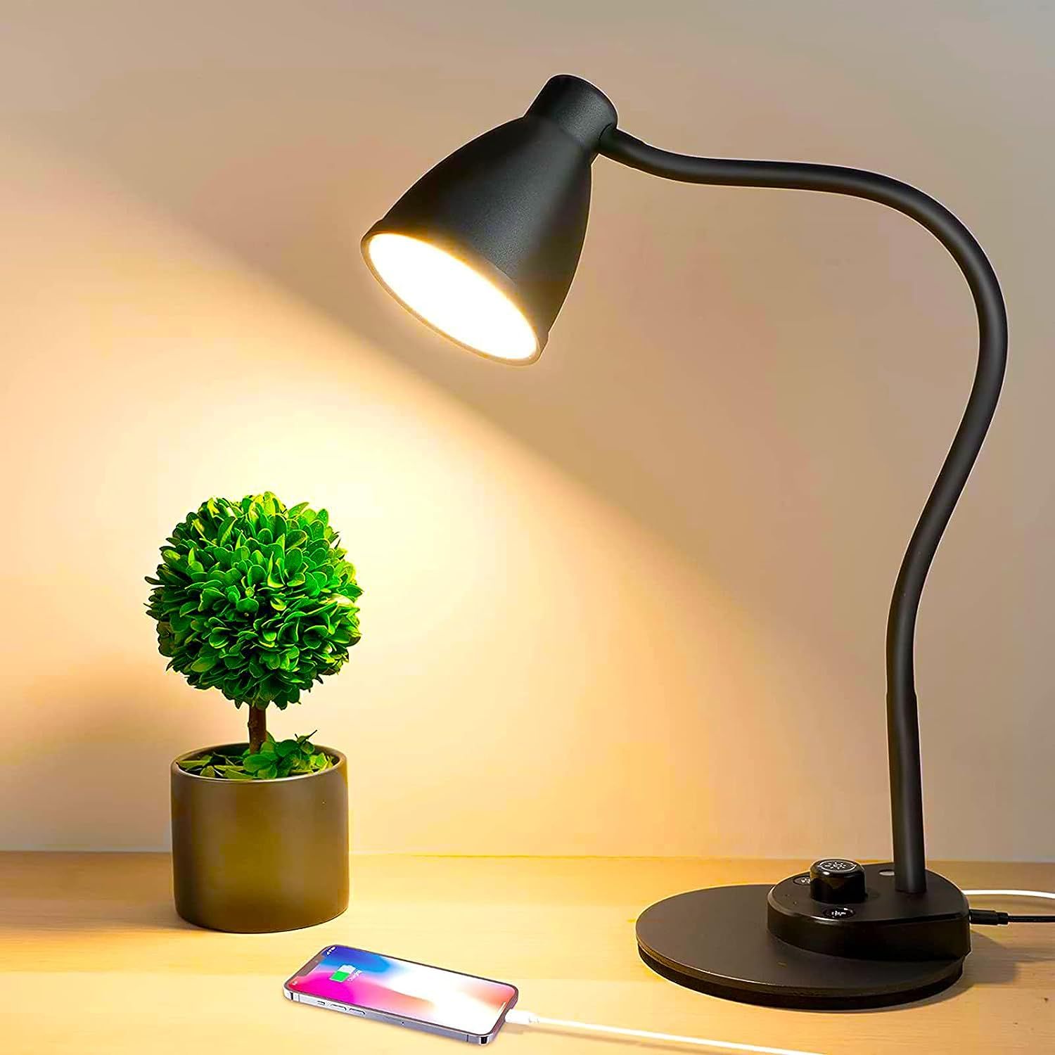 Gooseneck Desk Lamp Illuminate Your Workspace with a Flexible Adjustable Desk Light
