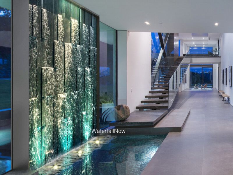 Indoor Wall Waterfall Designs House Unique and Tranquil Wall Waterfall Ideas for Home Decor