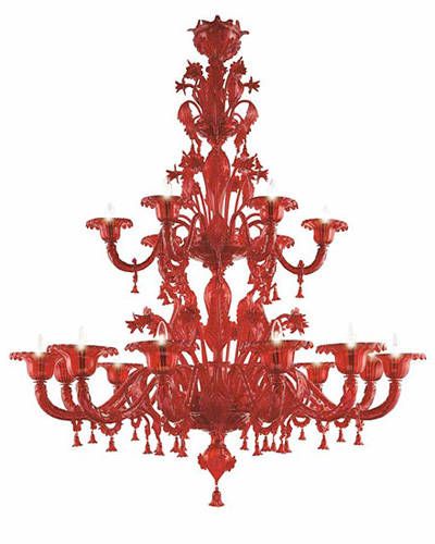 Inspired Red Chandelier Glamorous Ruby Light Fixture for Stylish Interiors