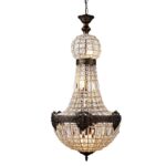 Iron Chandelier With Crystals