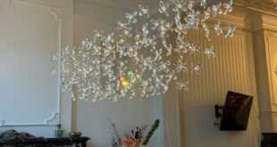 Iron Chandelier With Crystals