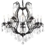 Iron Chandelier With Crystals