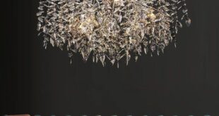 Iron Chandelier With Crystals