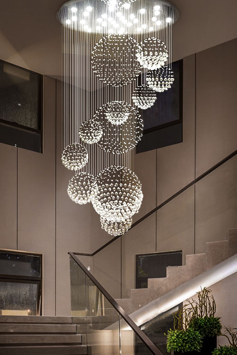 Large Modern Chandelier Lighting Elegant and Stunning Lighting Fixture for Contemporary Spaces