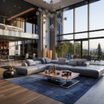 Luxury Blue Living Room