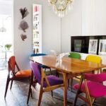 Multicolored Chairs For Dining Room