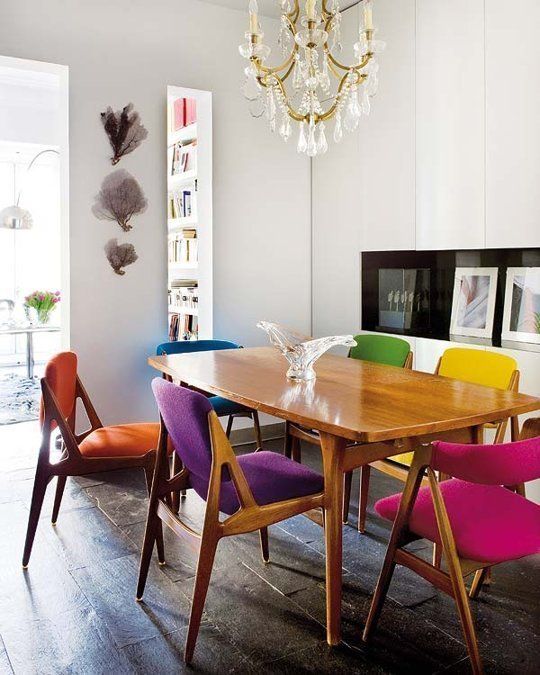 Multicolored Chairs For Dining Room Brighten Up Your Dining Space with Vibrant Chairs in Various Shades