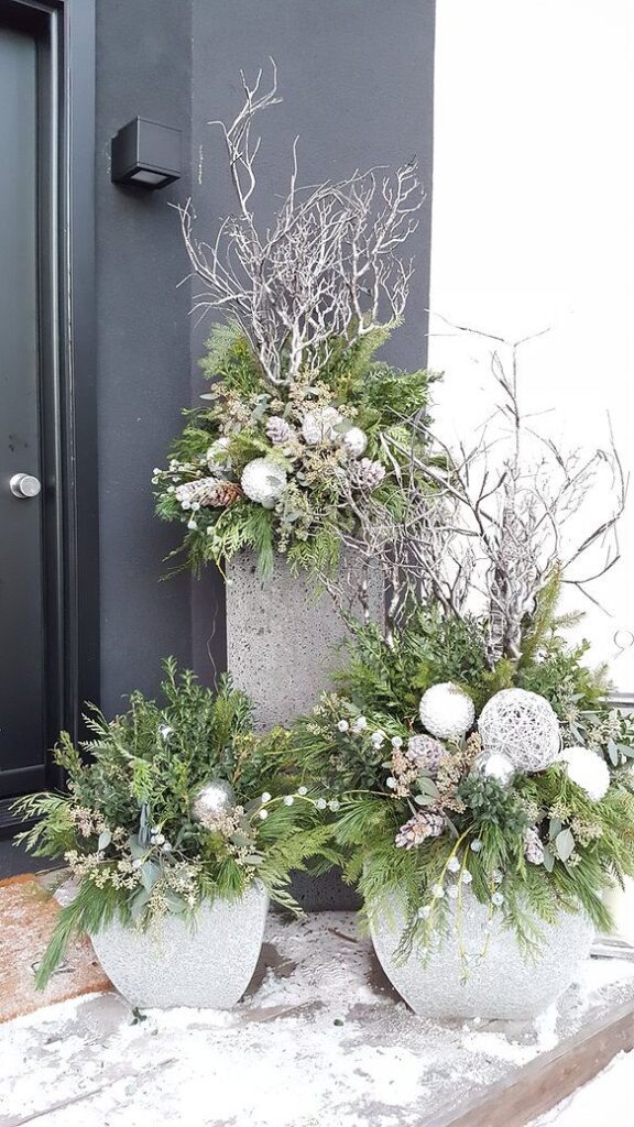 Outdoor Holiday Planter