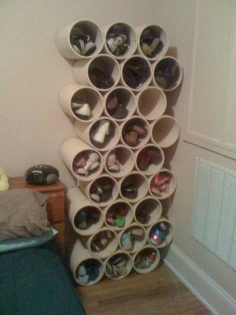 Pvc Pipe Organizing Storage Maximizing Space: Clever PVC Pipe Storage Ideas