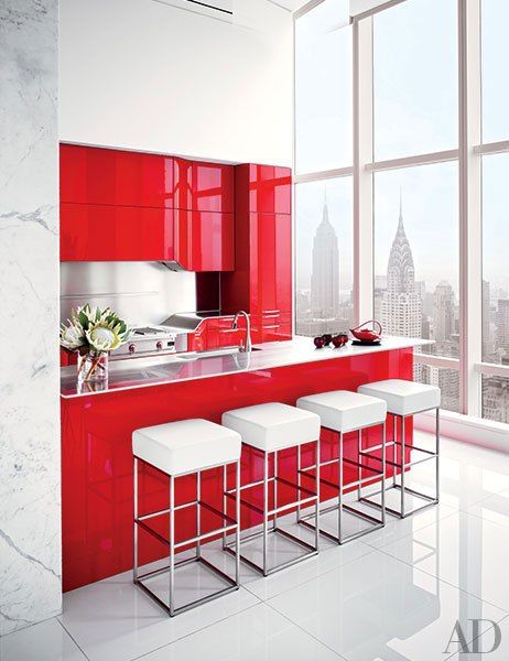 Red Kitchen Bold and Vibrant Culinary Space for Cooking Enthusiasts