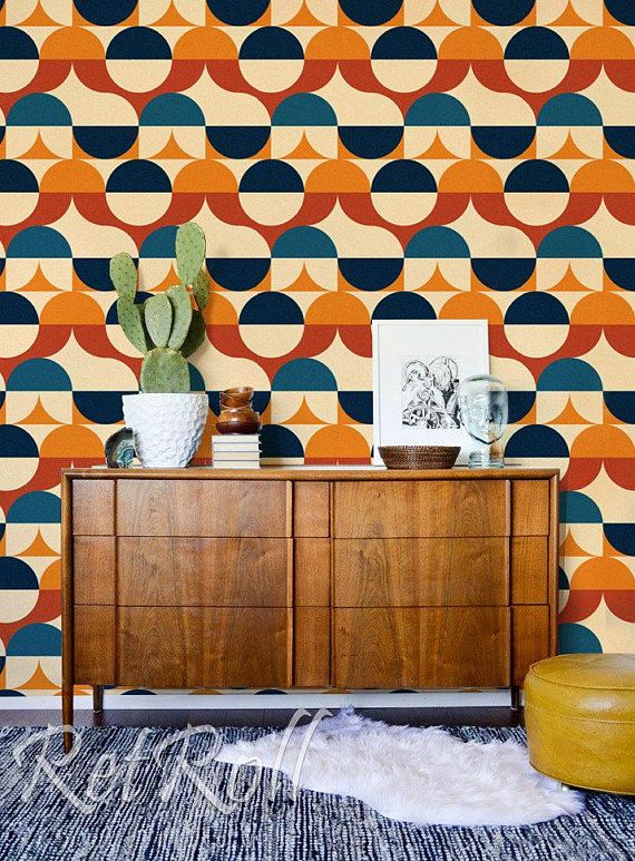 Retro Wallpaper Decor : Retro Wallpaper Decor Brings Vintage Vibes to Any Room