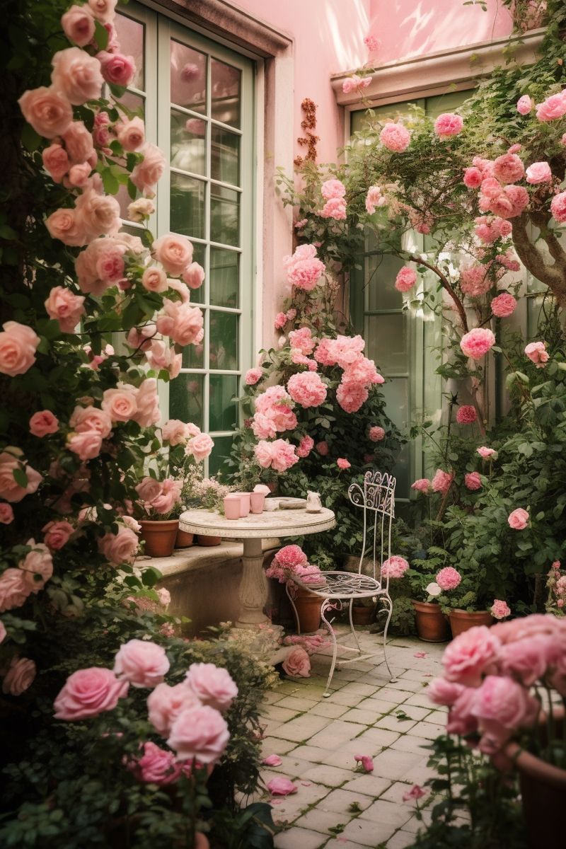 Rose Garden : The Stunning Beauty of a Rose Garden in Full Bloom