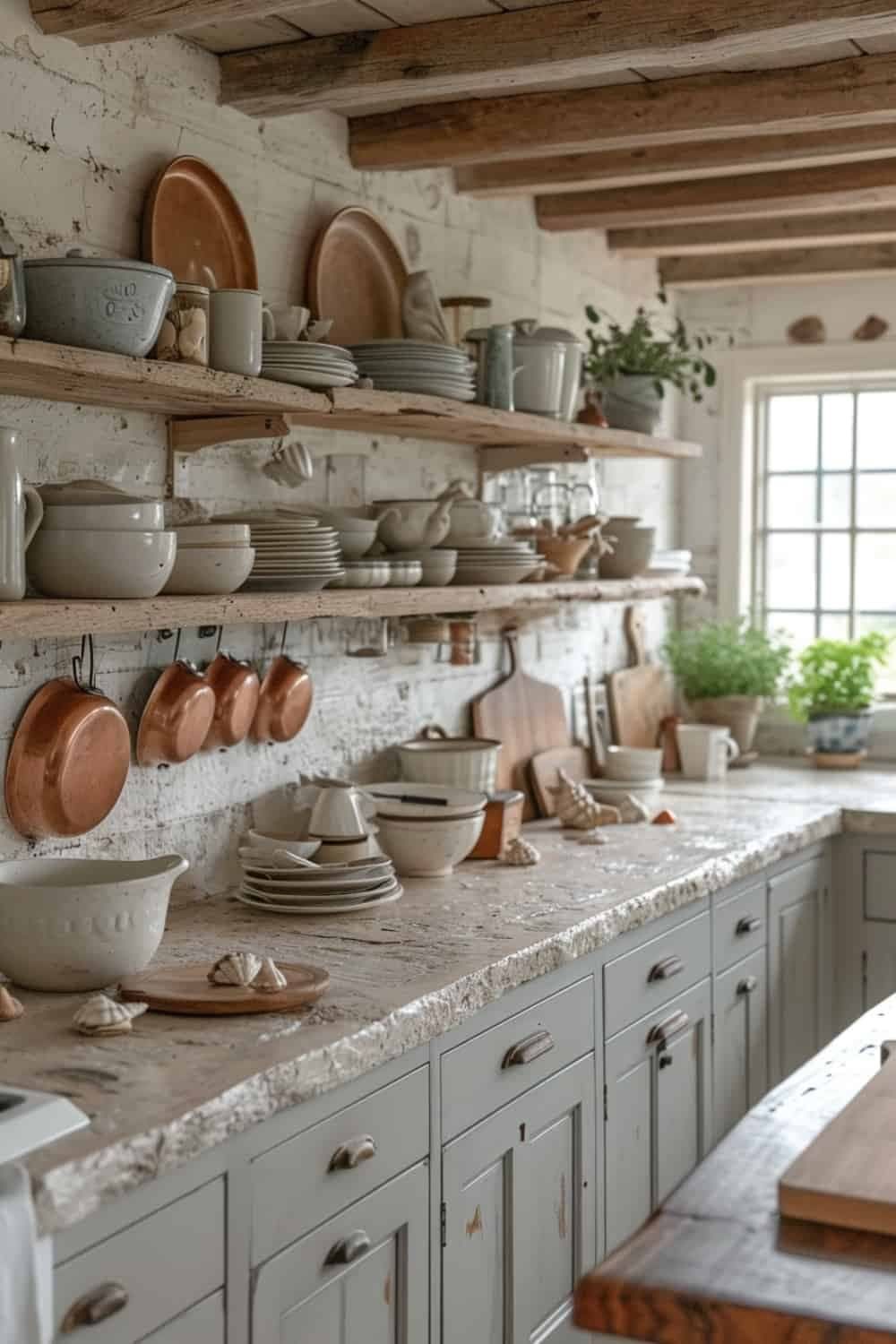 Rustic Kitchen Farmhouse Style Creating a Cozy Farmhouse Vibe in Your Kitchen with Vintage Touches